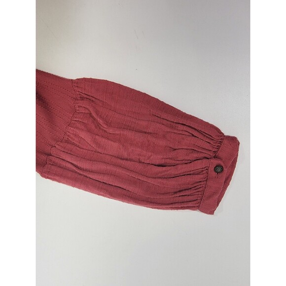 ALK Women's Small Lucky Brand Rose Surplice Long Sleeve Blouse Shirt Top NEW NWT - Picture 6 of 10